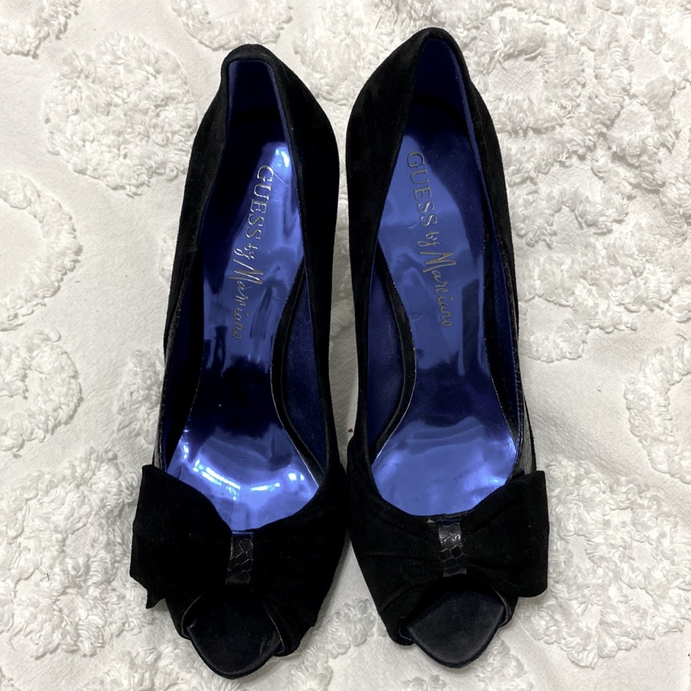 Guess by Marciano suede leather heels